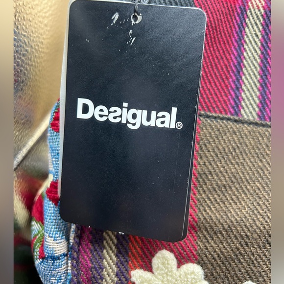 NWT Desigual Rotterdam Tartan Bag Convertible Tote/Shoulder Bag - Picture 5 of 10